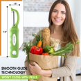thumbnail image 3 of Pelador de verduras Spring Chef Premium, con mango giratorio y de agarre suave, 3 of 9