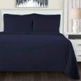 thumbnail image 1 of Superior Extra Soft Reversible Solid Duvet Cover Set Navy Blue / Full/Queen, 1 of 1