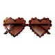 thumbnail image 2 of Gafas de sol para niños con diseño de corazón, ideales para fiestas en la playa, de 3 a 6 años. marrón, 2 of 9