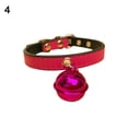 thumbnail image 2 of Walbest Leather Cat Collar with Bell Adjustable Small Pet Kitten Collars, 11 Style, 2 of 7