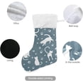 thumbnail image 3 of Coolnut 2 PSC Christmas Stockings Fun Cat, 17.7" Xmas Fireplace Santa Socks Christmas Tree Hanging Stockings Decoration for Christmas Holiday Xmas Gift, 3 of 6