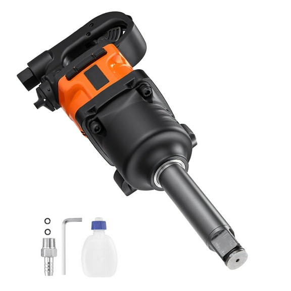 KFFKFF 1-Inch Air Impact Wrench, Delivers Up to 1800 ft-lbs Torque, 18.7 lbs Lightweight Pneumatic Tool with 6-Inch Extended Anvil for Heavy-Duty Repair and Maintenance Tasks