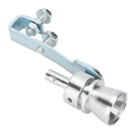 Silver Turbo Sound Tail Throat Exhaust Pipe Whistle Aluminium Alloy TC M