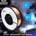thumbnail image 3 of Alambre de soldadura Blue Demon ER70S6 X .030 5 kg de acero al carbono MIG, 3 of 5