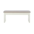 thumbnail image 2 of Bowery Hill 18" Wood/Fabric Storage Bench in Vanilla White/Light Gray, 2 of 12