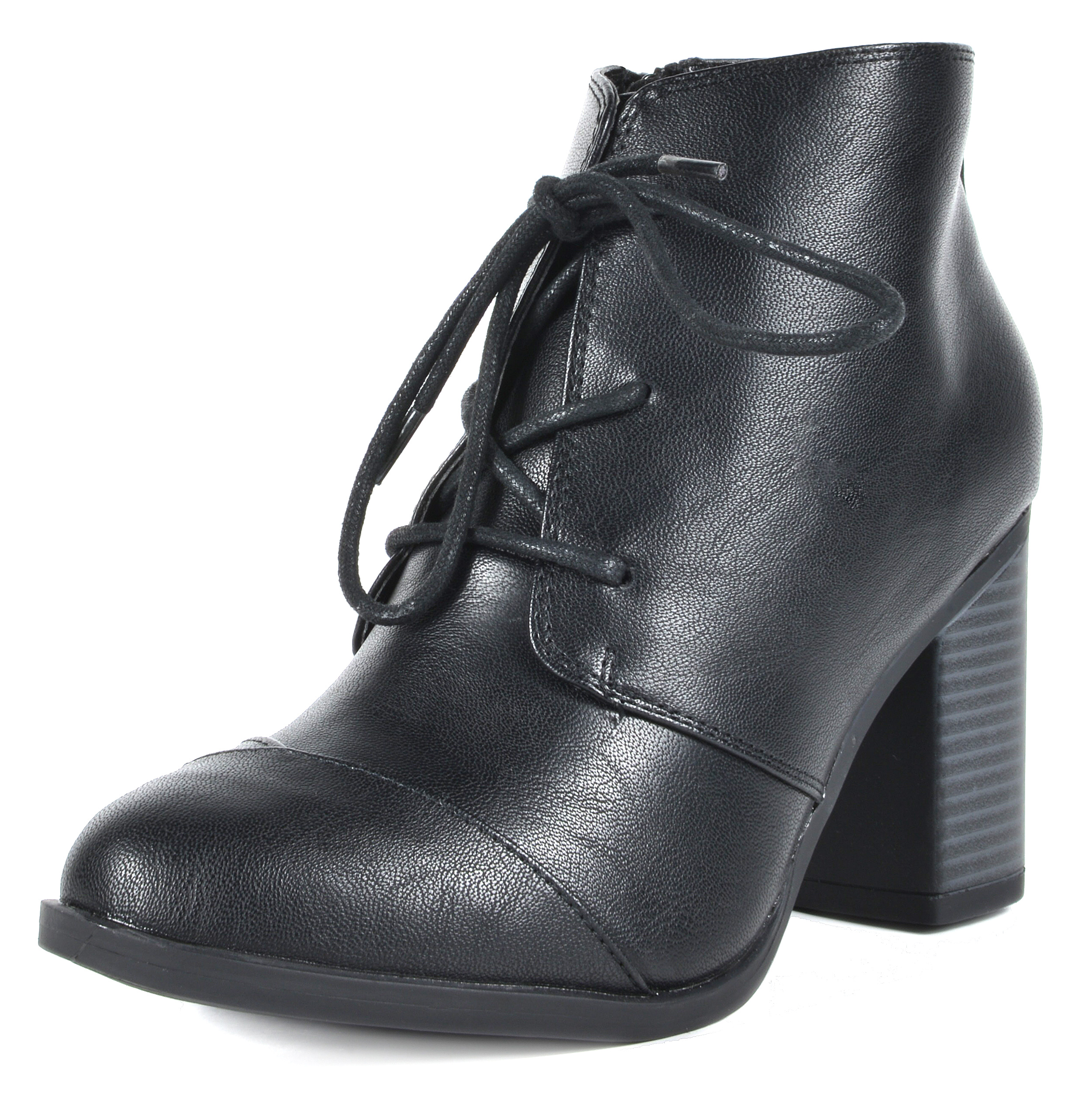 TOETOS Womens Chicago Chunky Heel Ankle Booties