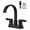 Matte Black, variant on Bathroom Faucets for Sink 3 Hole,4 Inch Centerset Waterfall Faucet 2 Handle for Bathroom Sink with Pop-Up Drain and Supply Lines Brushed Gold