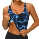 thumbnail image 3 of Balery Blue Lightning Sujetadores deportivos con espalda cruzada para mujer, acolchados, sin costuras, de alto impacto, ideales para yoga, gimnasio, entrenamiento y fitness.-Medium, 3 of 8