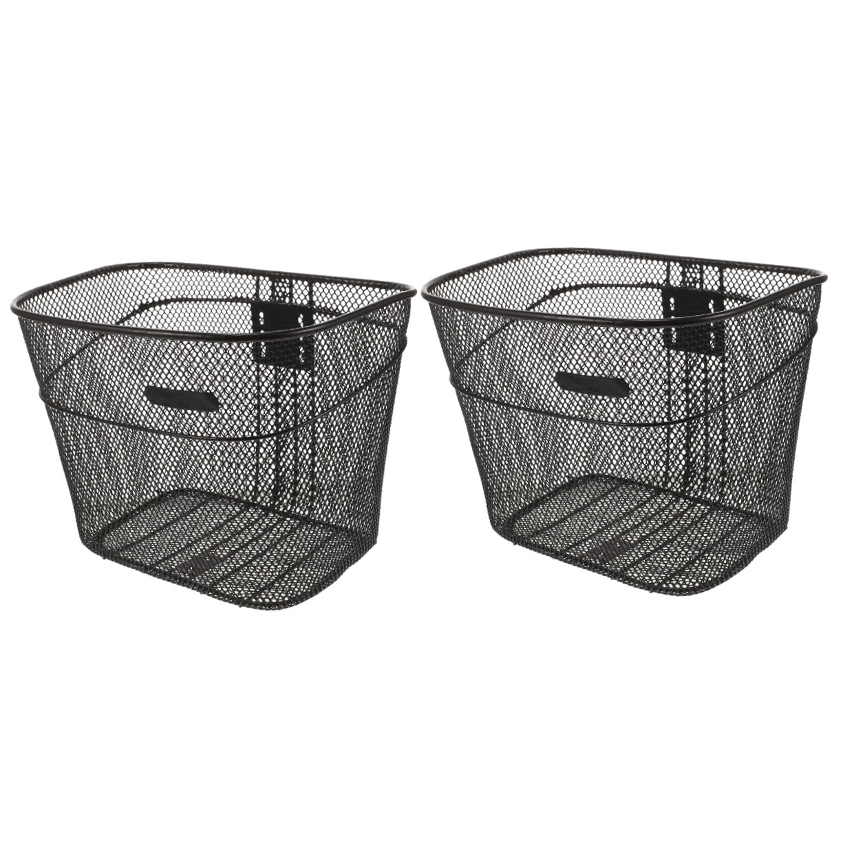 FELTECHELECTR Mlins 2Pcs Sturdy Metal Bike Front Basket for Cycling Handlebar Use