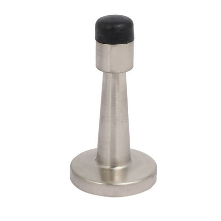 - 80mm Length Round Base Rubber Head Wall Mounted Doorstop Door Stopper