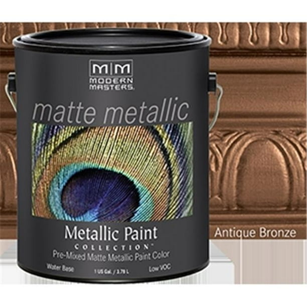 Modern Masters MM204 1 Gallon Antique Bronze Matte Metallic Paint