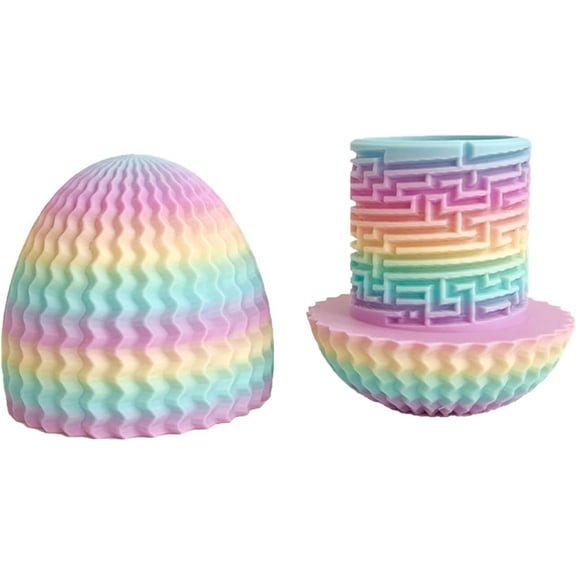 Mystery Egg Puzzle Box, Money Box for Cash Gift Birthday, 3D Maze Gift Box,Reusable Surprise Money Holder