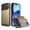 Gold, variant on For iPhone 17 Pro Case with ID Credit Card Holder, Dual Layer Shockproof Hidden Sliding Card Slot Wallet Anti-Scratch Hard Shell Rugged Back Cover Slim Phone Case,Gold