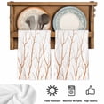 thumbnail image 5 of Orange Branches Kitchen Towels Set of 4, Modern Abstract Art Forest Silhouettes Absorbent Dish Towels for Kitchen, Microfiber Hand Towel, Quick Drying Tea Towel for Cleaning Decorative Dishcloths, 5 of 7