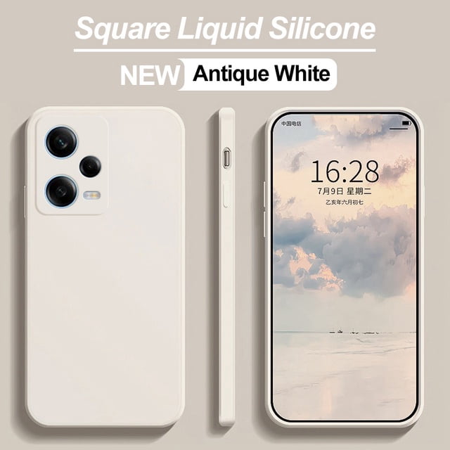 Redmi Note 12 12s Pro Note12 Plus Turbo Funda Original Cuadrada De Silicona Líquida Cubierta Suave Para Xiaomi Note12s