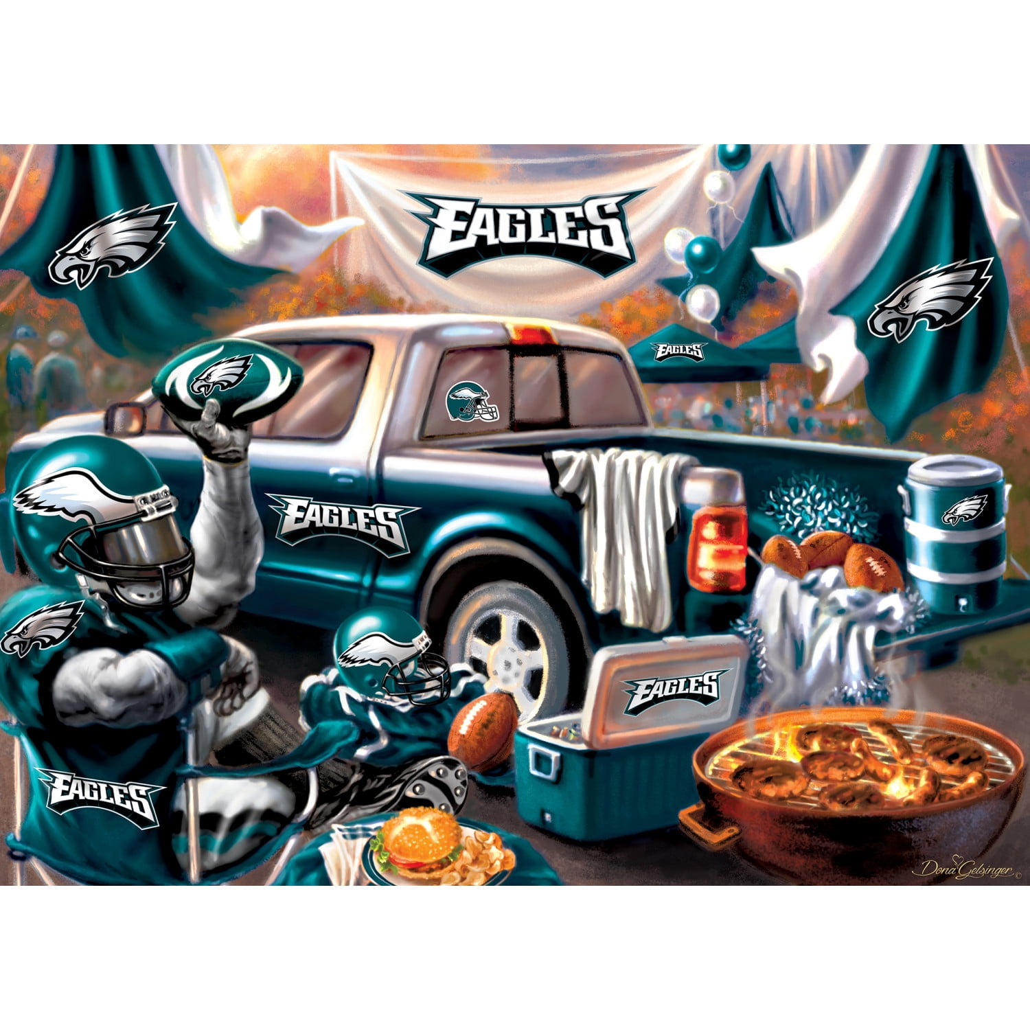 Masterpieces nfl philadelphia eagles 1000pc puzzle - gameday ...