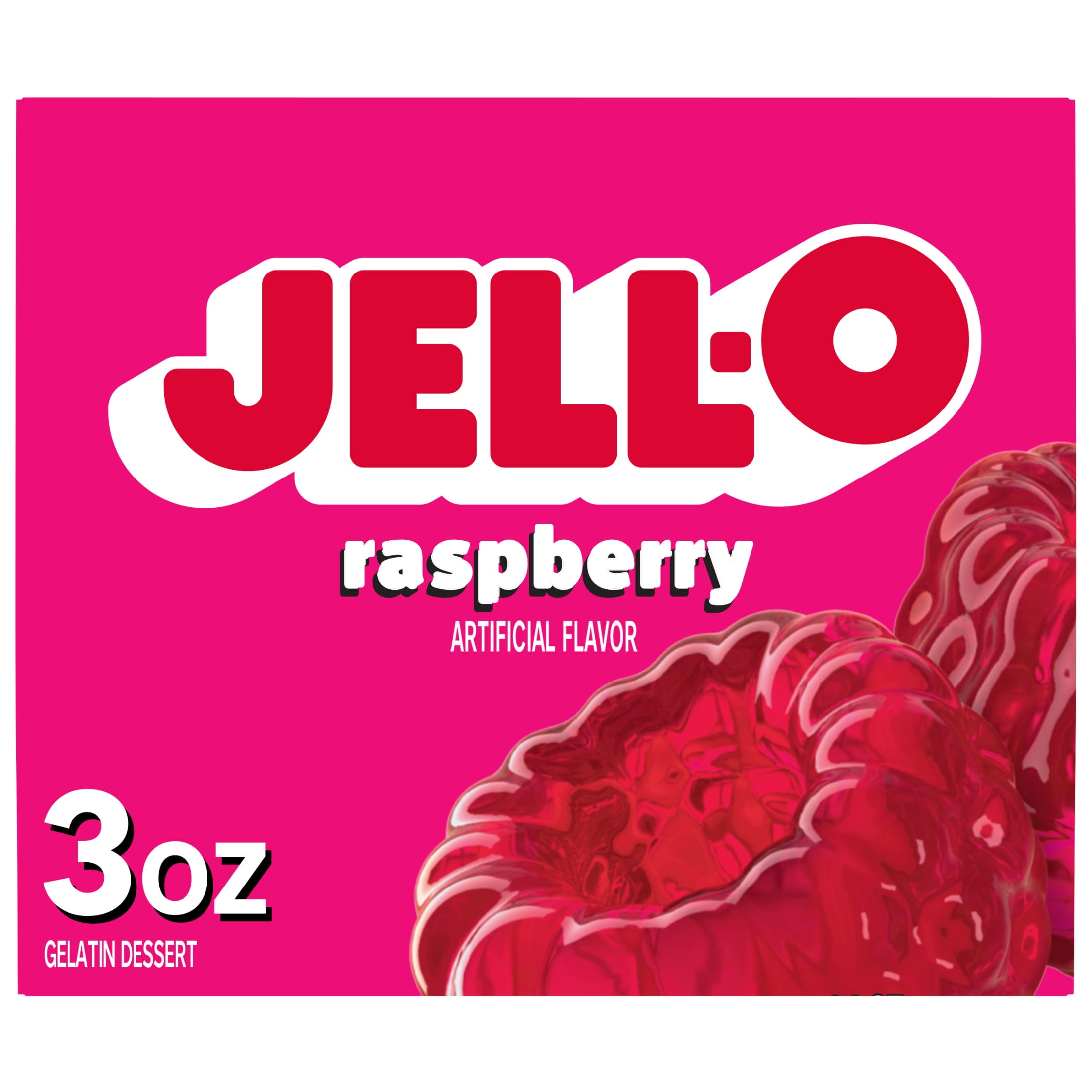激レア Flexwitme yokosquad jelly yabasi 3 pack) Jell-O Raspberry Gelatin Dessert Mix, Family Size, 6 oz