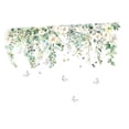 thumbnail image 3 of Hojas pegatinas de pared extraíbles de PVC impermeables 16.93x8.19 "Plantas Calcomanías de pared Mural para el baño de dormitorio Oficina de, 3 of 8