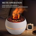 thumbnail image 5 of Durcord Essential Oil Diffuser, Cool Mist Humidifier and Flame Air Aroma Diffuser with 7 Colors Volcano Light for Bedroom and Office White, 5 of 5