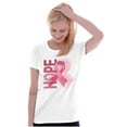 thumbnail image 4 of Hope Breast Cancer Awareness Warrior Womens Slim Fit Graphic Tee Brisco Brands M, 4 of 5