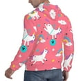 thumbnail image 3 of Bingfone Yoga Unicorn Men'S Drawstring Hoodie Long Sleeve Pocket Sweatshirts-3x-Large, 3 of 9