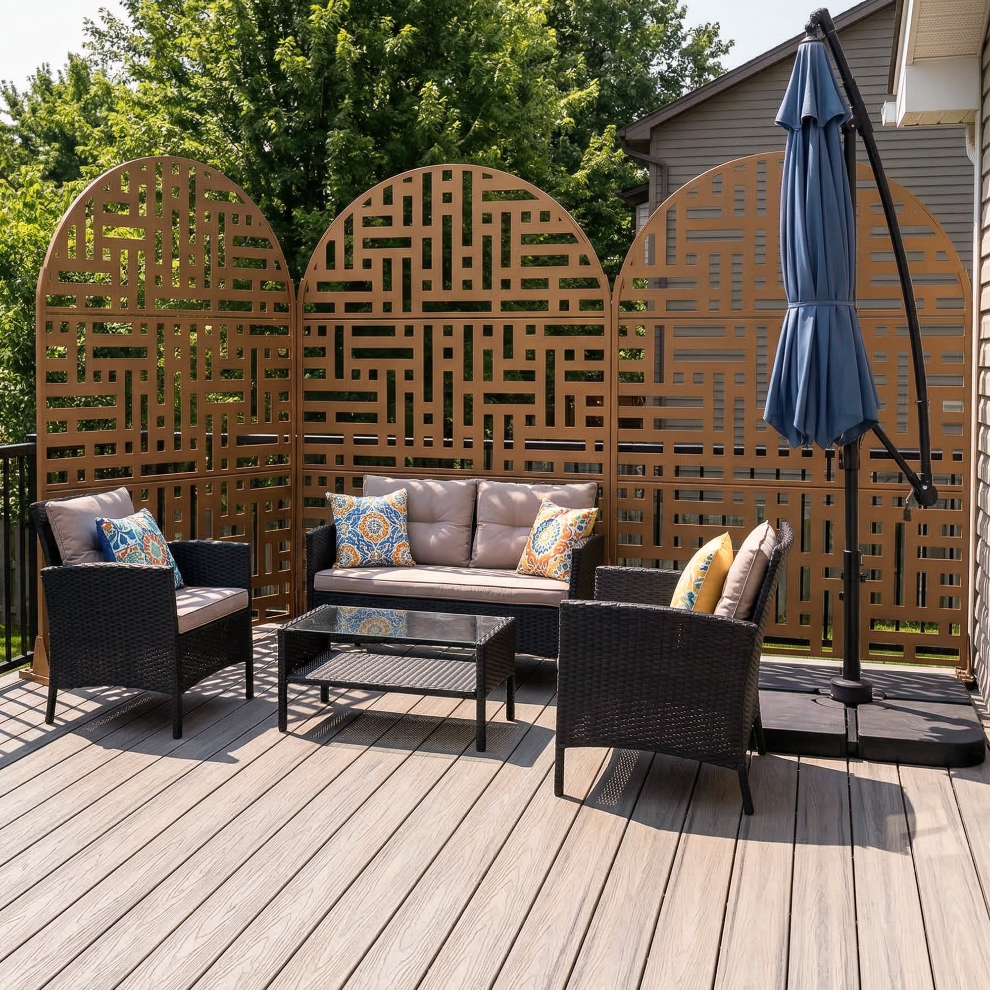 Privacy Metal Screen Fence Panel