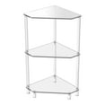 thumbnail image 1 of jifeng Acrylic Corner Side Table 3 Tiers End Table for Small Bedside Kitchen, 1 of 9