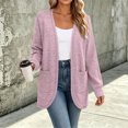 thumbnail image 2 of Enjoytime Cardigan for Women Long Sleeve Open Front Knit Coat Fall Trendy Soft Casual Outerwear with Pockets, 2 of 7