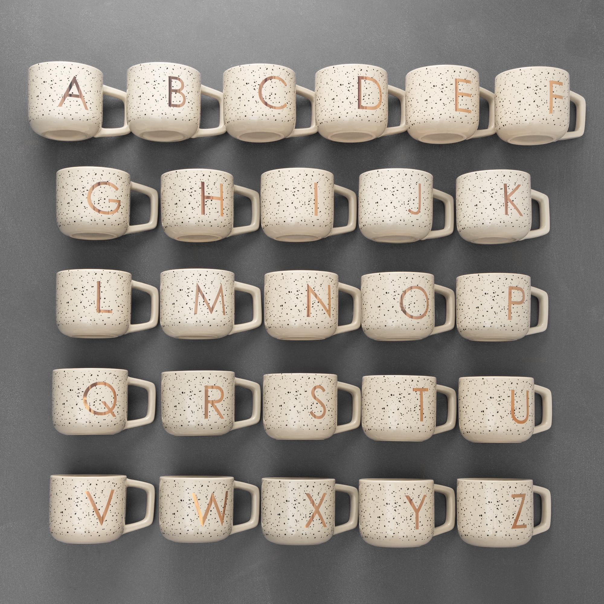Thyme & Table 13.5 fl oz Monogram P Stoneware Mug, Coaster and Stir Set