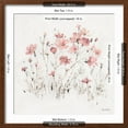 thumbnail image 5 of Art.com Wildflowers II Pink Art Print by Lisa Audit, Brown Frame Wall Art, 21" x 21", 5 of 5