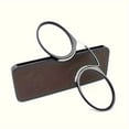 thumbnail image 4 of Ultra-Lightweight Clip-On Nose Reading Glasses for Men & Women - Sleek Black Round Frame, Metal Hinges with Protective Case, Perfect for Reading & Close-Up Tasks, Foldable Style, Ideal Gift, 4 of 4