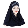 thumbnail image 1 of Bandeau Bleu pour Femmes à Moins de 10$, Foulard Colorée pour Front, Chapeau Musulman, 1 of 3