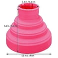 thumbnail image 2 of Difusor de silicona plegable para secador de pelo, ideal para cabello rizado, perfecto para viajes. Se adapta a boquillas de 4 a 48 cm (1,6 a 1,9 pulgadas). Color rosa., 2 of 5