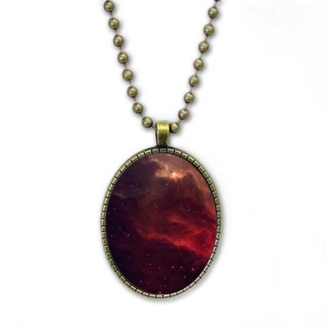 Collier Nébuleuse Fantaisie Univers Sombre Pendentif Chaîne Vintage Collection de Bijoux