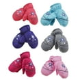 thumbnail image 4 of Cateissary 6 pares de manoplas para niños, equipo deportivo impermeable de invierno, herramientas de protección para niños, patrones impresos Suministros térmicos gris, 4 of 5