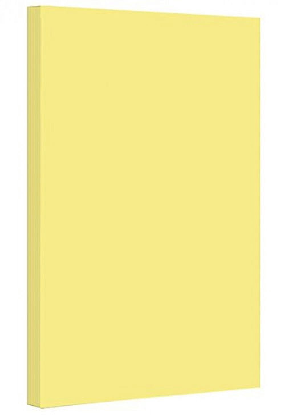 Color Cardstock Paper 67 Vellum Bristol, 1 Ream of 250 Sheets Per Pack (11 x 17, Canary)