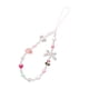 thumbnail image 1 of Pulsera de cuentas con correa de muñeca, pulsera de cuentas, llavero, joyería, lindo cordón de cuentas para teléfono Con un arco, 1 of 8