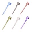 thumbnail image 4 of Pajitas de silicona reutilizables Matsuzay 6 piezas desmontables para beber Mostrada Azul, 4 of 6