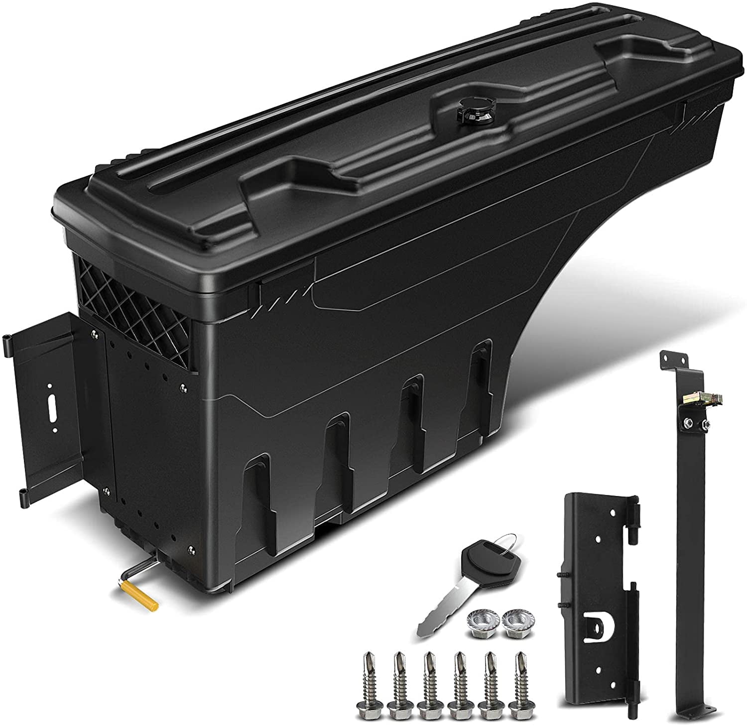 APremium Lockable Truck Bed Storage Box Case Tool Box Compatible with