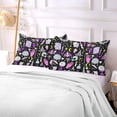 thumbnail image 7 of GZHJMY Halloween Witch Magic Pillowcase Plush Pillowcase for Hair and Skin, Soft Standard Size Pillow Cases Zippered Queen Pillow Case Set of 1-21x54in Home Decor, 7 of 7
