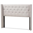 thumbnail image 1 of Baxton Studio Ally King Winged Panel Headboard in Grayish Beige, 1 of 5