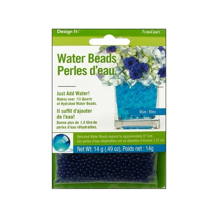 Blue Jade Beads - FloraCraft Water Beads Dehydrated Blue
