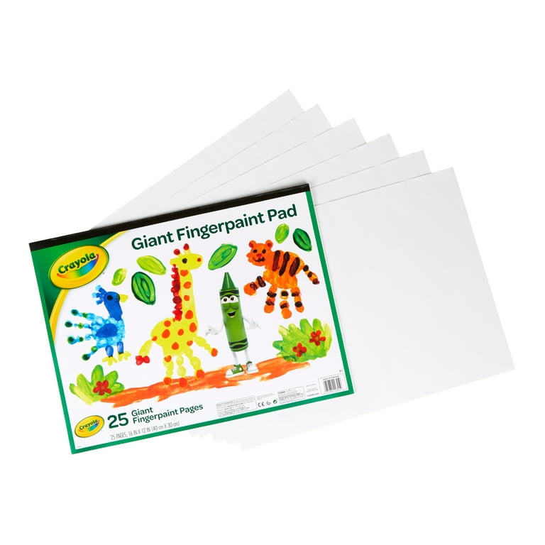 Faber-Castell Finger Paint Paper Pad - Fingerpaint Paper for Kids - 60  Sheets (12 x 18 inches)