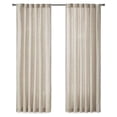 thumbnail image 1 of Madison Park Beals Polyester Rod Pocket Panel with Fleece Lining in Natural, 1 of 10