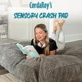 thumbnail image 3 of CordaRoy's Terry Corduroy Sensory Crash Pad for Kids and Adults, Gray, 3 of 10