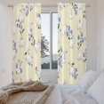 thumbnail image 3 of Easter Bunny Kitchen Curtain for Berdoom Living Room Cafe 72 Inch Length, Spring Purple Flower Rustic Rabbit Yellow Tiers Curtains Light Filtering Drapes Window Treatment 2 Panels 52"Wx72"L, 3 of 8