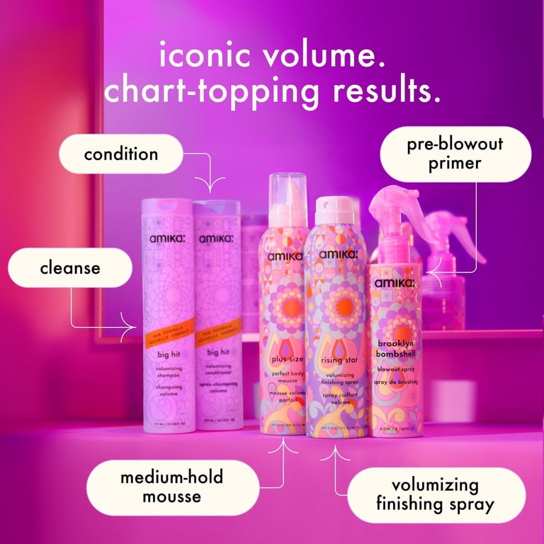 Amika Big Hit Volumizing Shampoo, 9.2 oz - Walmart.com