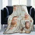 thumbnail image 3 of Personalised Blanket Custom Blanket with Photo Text Blanket Personlized Throw Picture Collage Flannel Blankets for Family Xmas Christmas New Year Anniversary Birthday Wedding Gift, 3 of 6