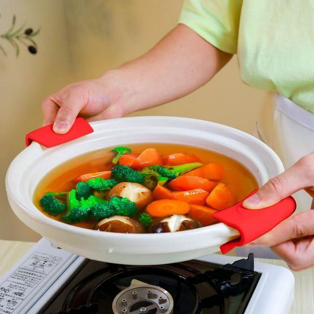 Pot Ear Clip Iron Pot Handle Microwave Oven Heat Insulation Hand Clip Pot Earmuffs
