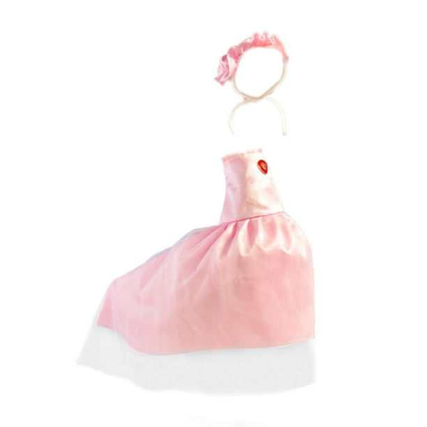 Traje de ganso de porche, sombrero, figura de moda, disfraz, vestido de novia encantador decorativo Rosa